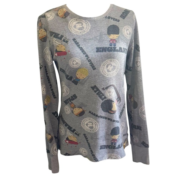Harajuku Lovers Vintage 2005 Thermal Waffle Knit Top - Picture 1 of 7